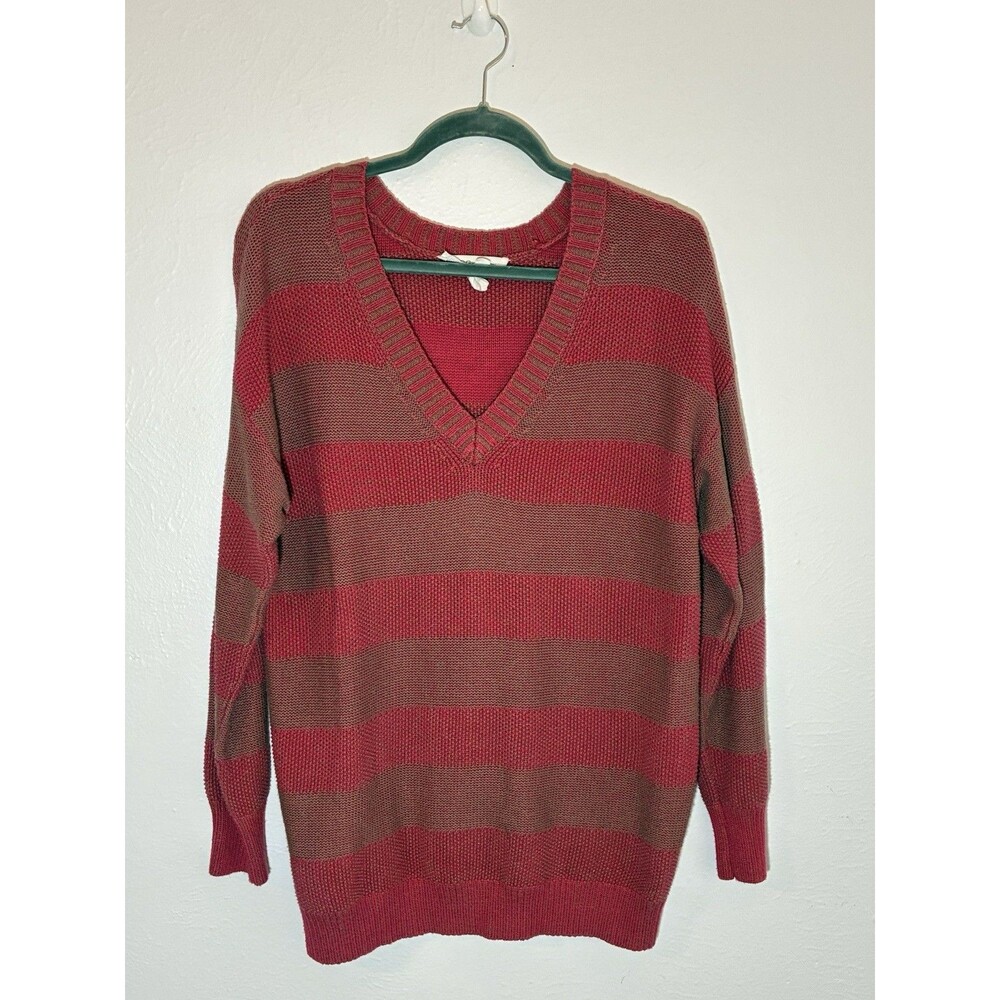 bcbgeneration Red size Small S Oversized Sweater vneck